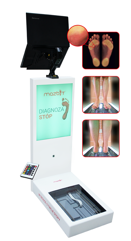 PODOSCANER PRO 3D - DUO stacja diagnostyczna podologiczna z oprogramowaniem rozszerzonym do archiwizacji badań diagnostycznych