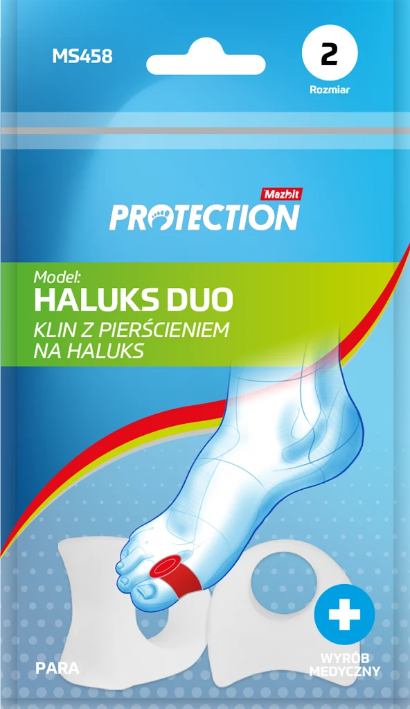 MAZBIT HALUKS DUO klin z pierścieniem na haluks paluch koślawy hallux