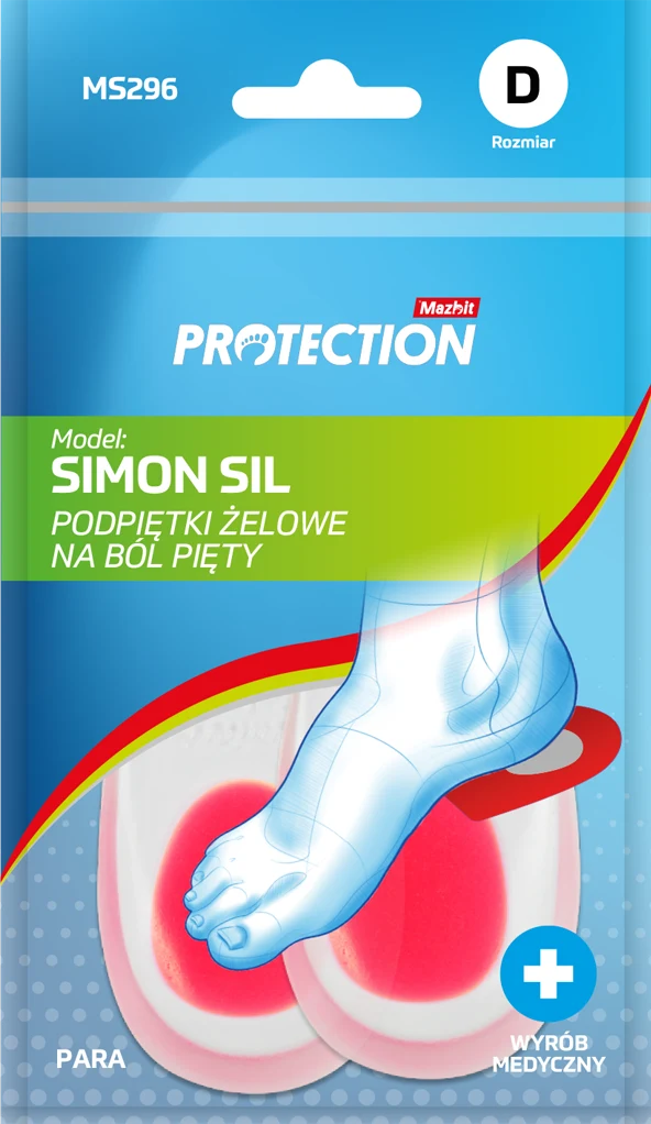 MAZBIT SIMON SIL podpiętki żelowe na ból stopy