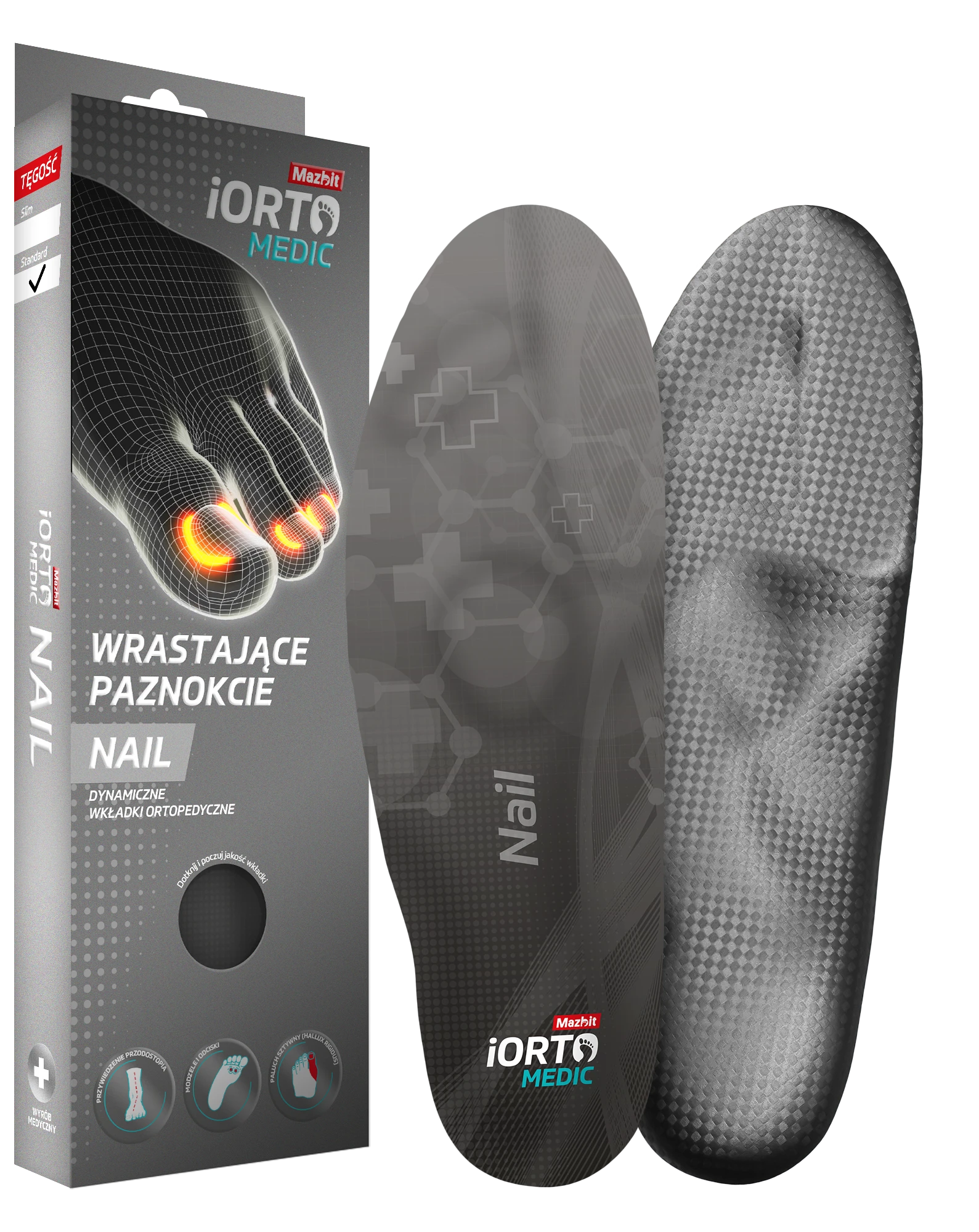 MAZBIT NAIL wkładki ortopedyczne na wrastające paznokcie