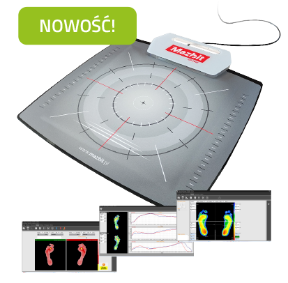 MAZBIT PODOPLATE mata tensometryczna z oprogramowaniem rozszerzonym do archiwizacji badań diagnostycznych