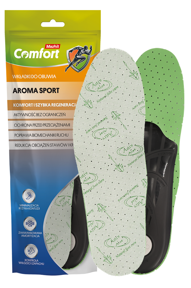 Wkładki do butów dla aktywnych AROMA SPORT