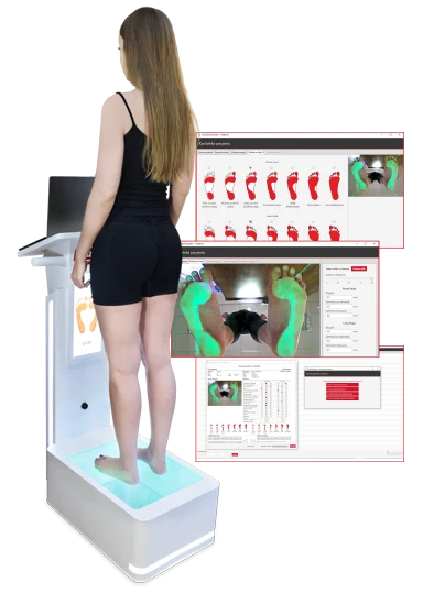 stacja diagnostyczna do badania stop i postawy podoscope podosoft